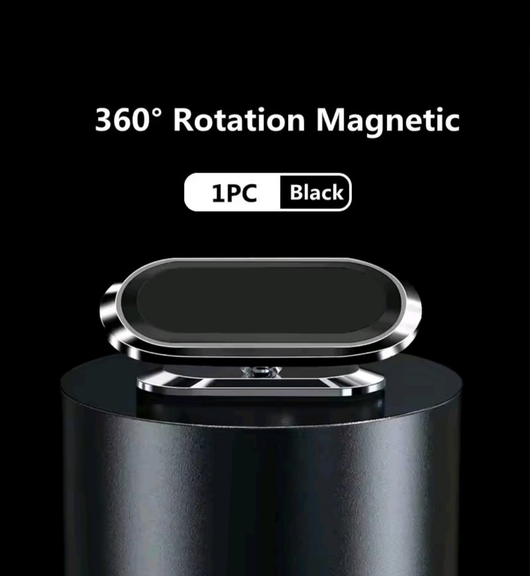 Support magnétique pour téléphone de voiture, rotation à 360 degrés, aimant puissant Même dans les fosses avec fixation